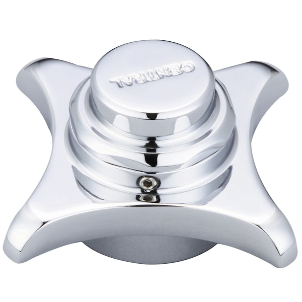 Self-Closing 4-Arm Vandal Proof Handle With Set Screw, Polished Chrome
